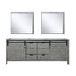 Marsyas 84 in W x 22 in D Ash Grey Double Bath Vanity