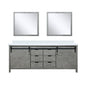 Marsyas 84 in W x 22 in D Ash Grey Double Bath Vanity