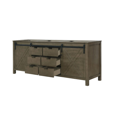 Marsyas 84 in W x 22 in D Rustic Brown Double Bath Vanity