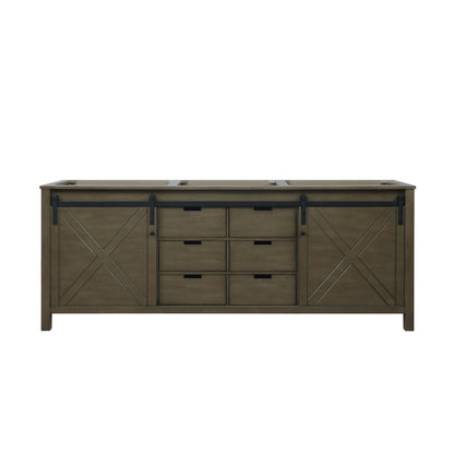 Marsyas 84 in W x 22 in D Rustic Brown Double Bath Vanity