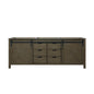 Marsyas 84 in W x 22 in D Rustic Brown Double Bath Vanity