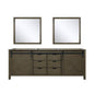Marsyas 84 in W x 22 in D Rustic Brown Double Bath Vanity