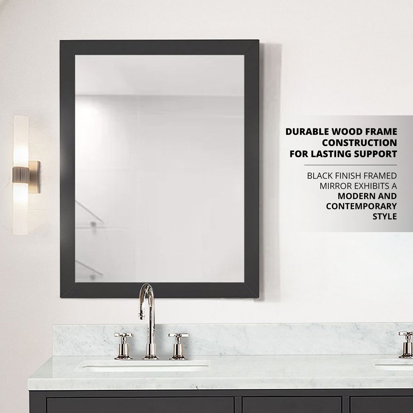 Castor 28 in W x 36 in H Mirror