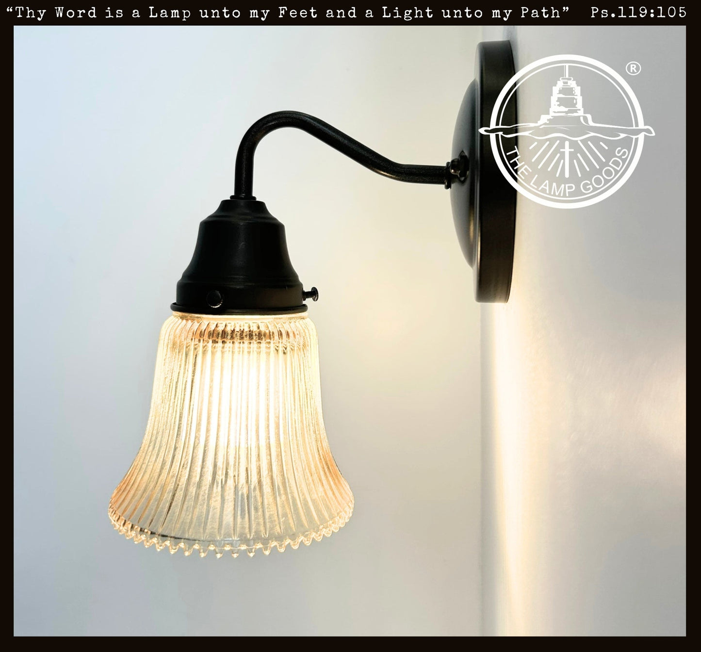 Amber Holophane Clear Glass Wall Sconce or Pendant Light