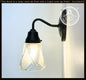 Frost and Clear Crossed Glass Wall Sconce/Pendant Light
