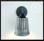 Rustic Galvanized Ribbed Wall Sconce