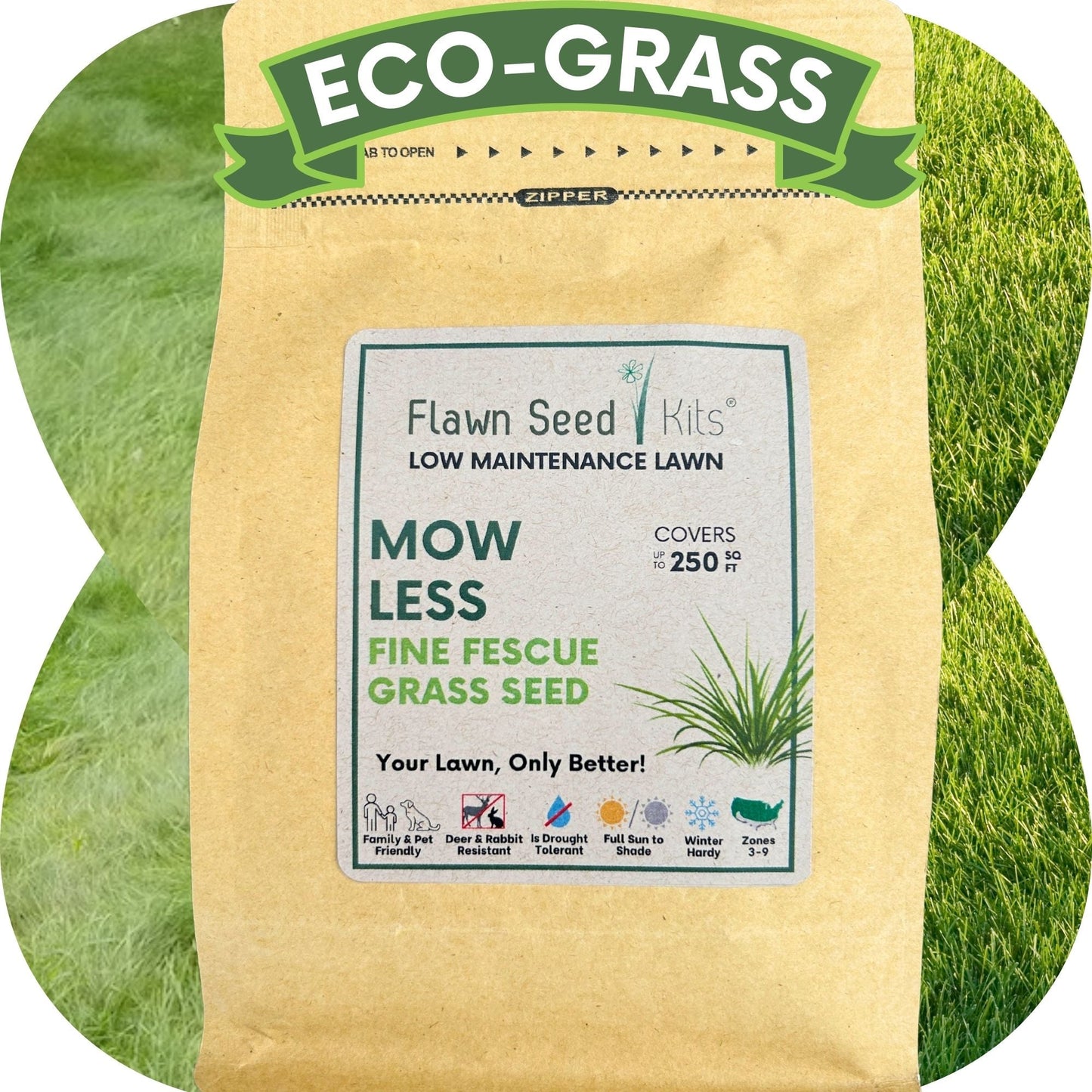 Mow Less Grass Seed