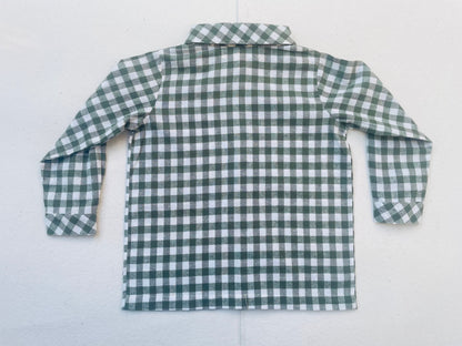Green Gingham Shirt