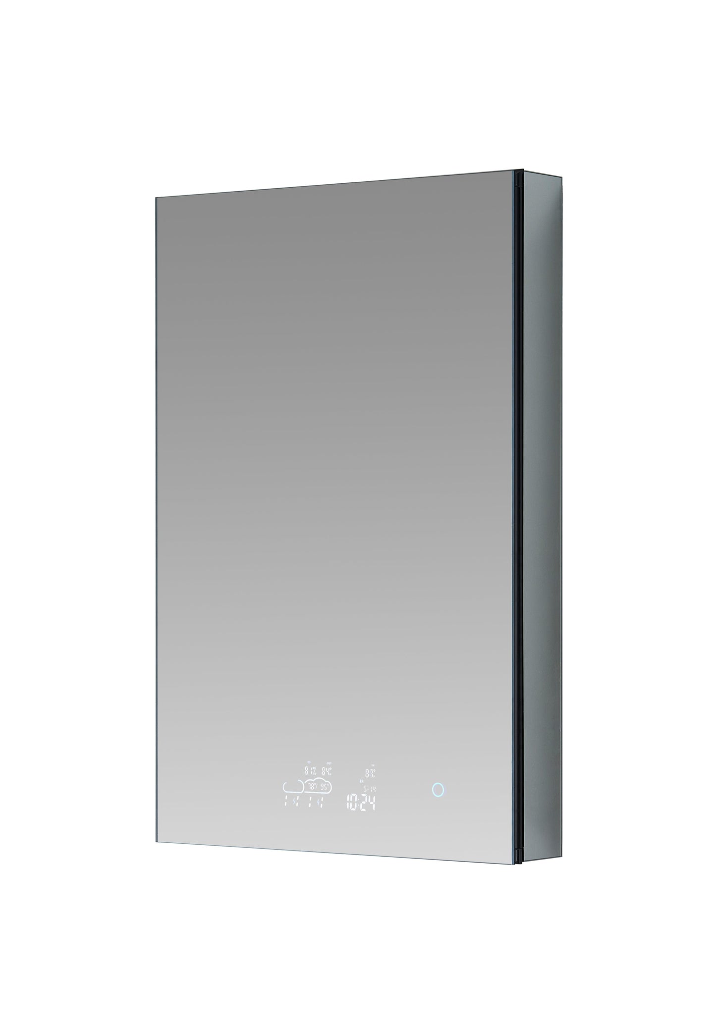 Savera 24 in. W x 36 in. H Recessed or Surface-Mount LED Mirror Medicine Cabinet with Defogger