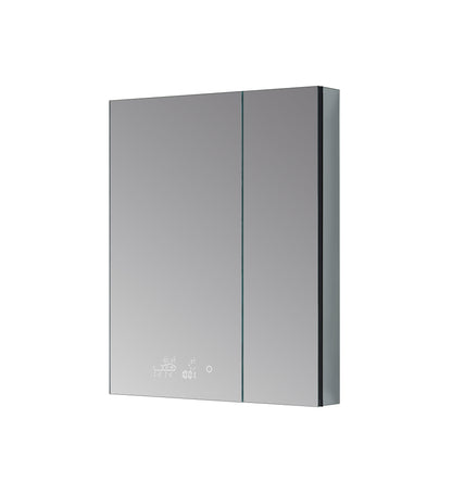 Savera 30 in. W x 36 in. H Recessed or Surface-Mount LED Mirror Medicine Cabinet with Defogger