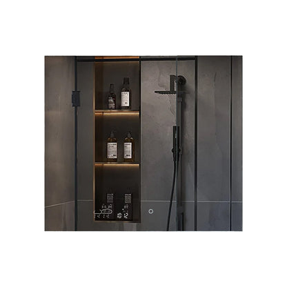 Savera 36 in. W x 32 in. H Recessed or Surface-Mount LED Mirror Medicine Cabinet with Defogger