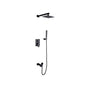 Monte Celo 1-Spray Tub and Shower Faucet Combo with Square Showerhead and Handheld Shower Wand
