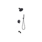 Salamonio 1-Spray Tub and Shower Faucet Combo with Round Showerhead and Handheld Shower Wand