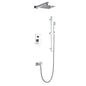 Cero 1-Spray Tub and Shower Faucet Combo with Square Showerhead and Handheld Shower Wand