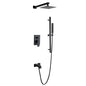 Cero 1-Spray Tub and Shower Faucet Combo with Square Showerhead and Handheld Shower Wand