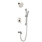Luviah 1-Spray Tub and Shower Faucet Combo with Round Showerhead and Handheld Shower Wand