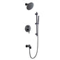 Luviah 1-Spray Tub and Shower Faucet Combo with Round Showerhead and Handheld Shower Wand