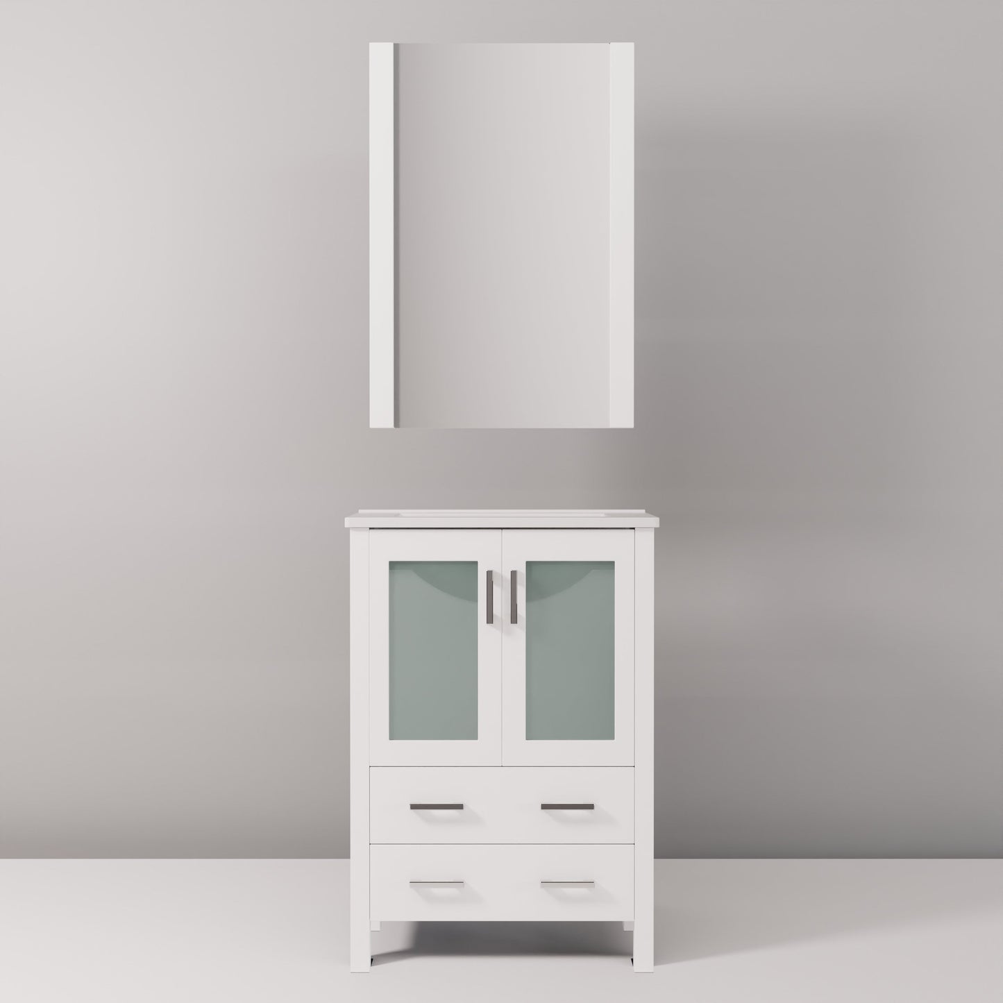 Volez 24 in W x 18.25 in D White Bath Vanity