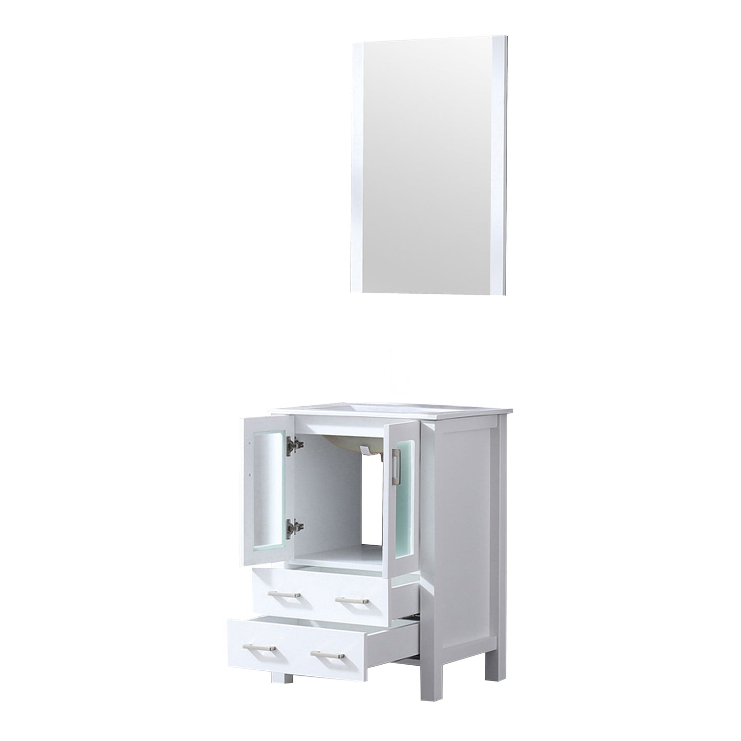 Volez 24 in W x 18.25 in D White Bath Vanity