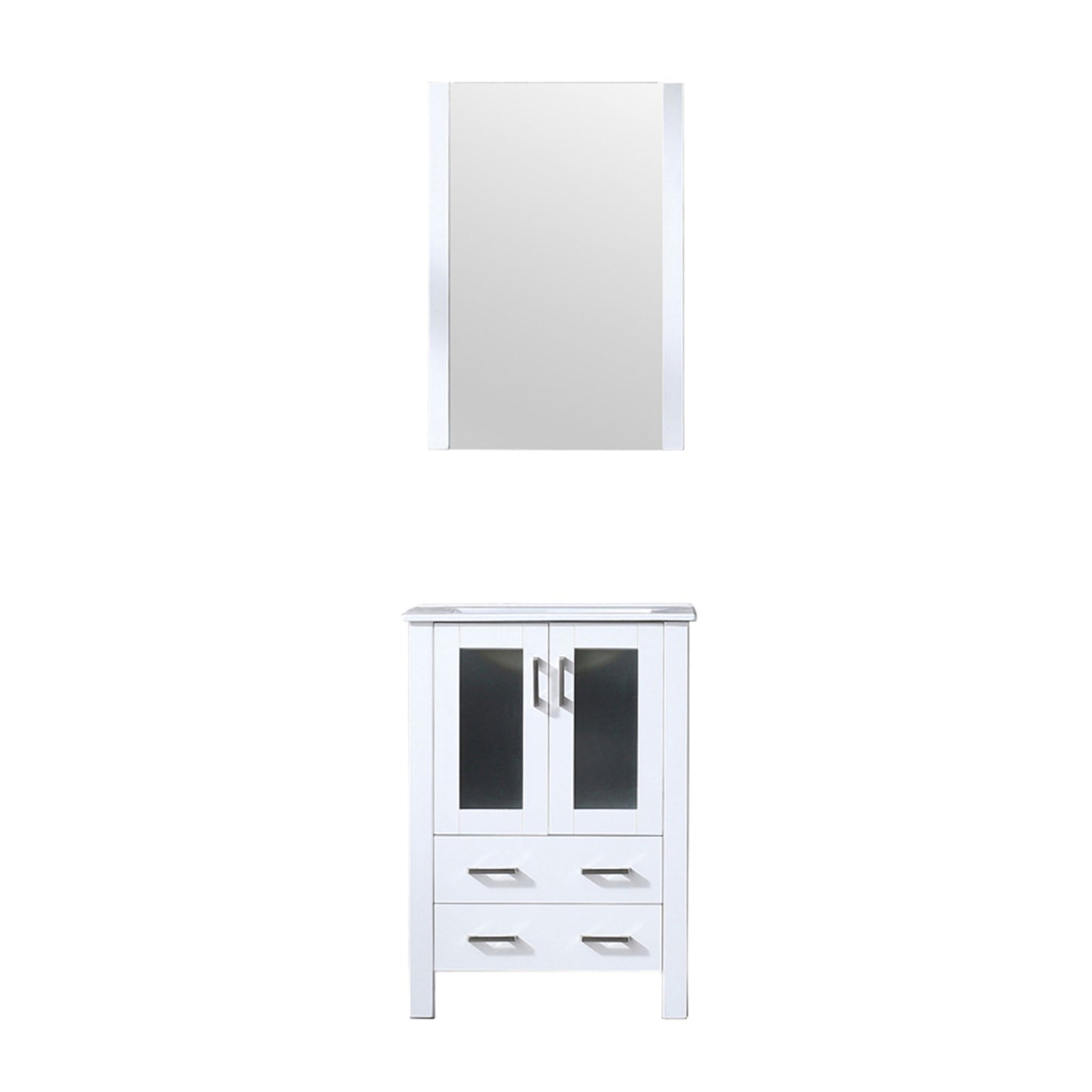 Volez 24 in W x 18.25 in D White Bath Vanity