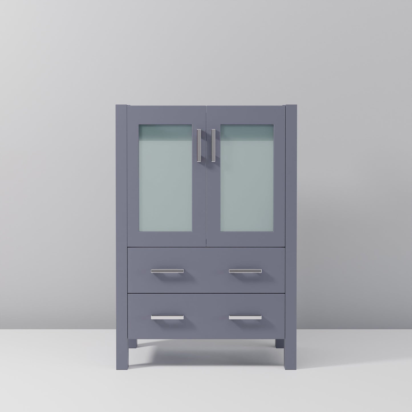 Volez 24 in W x 18.25 in D Dark Grey Bath Vanity