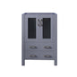Volez 24 in W x 18.25 in D Dark Grey Bath Vanity