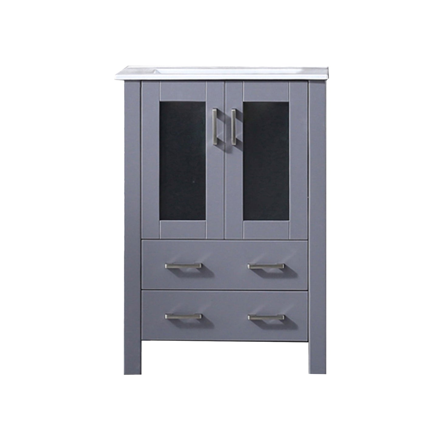 Volez 24 in W x 18.25 in D Dark Grey Bath Vanity