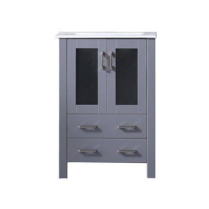 Volez 24 in W x 18.25 in D Dark Grey Bath Vanity