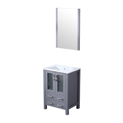 Volez 24 in W x 18.25 in D Dark Grey Bath Vanity
