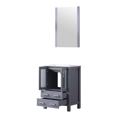 Volez 24 in W x 18.25 in D Dark Grey Bath Vanity