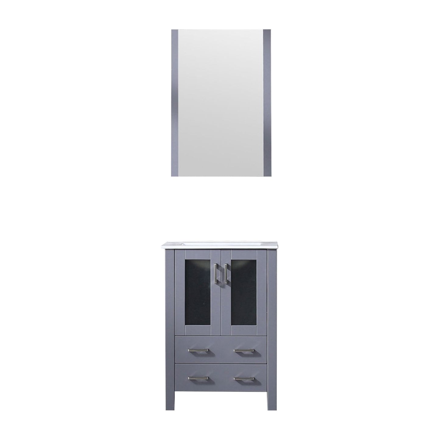 Volez 24 in W x 18.25 in D Dark Grey Bath Vanity