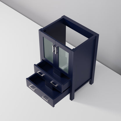 Volez 24 in W x 18.25 in D Navy Blue Bath Vanity