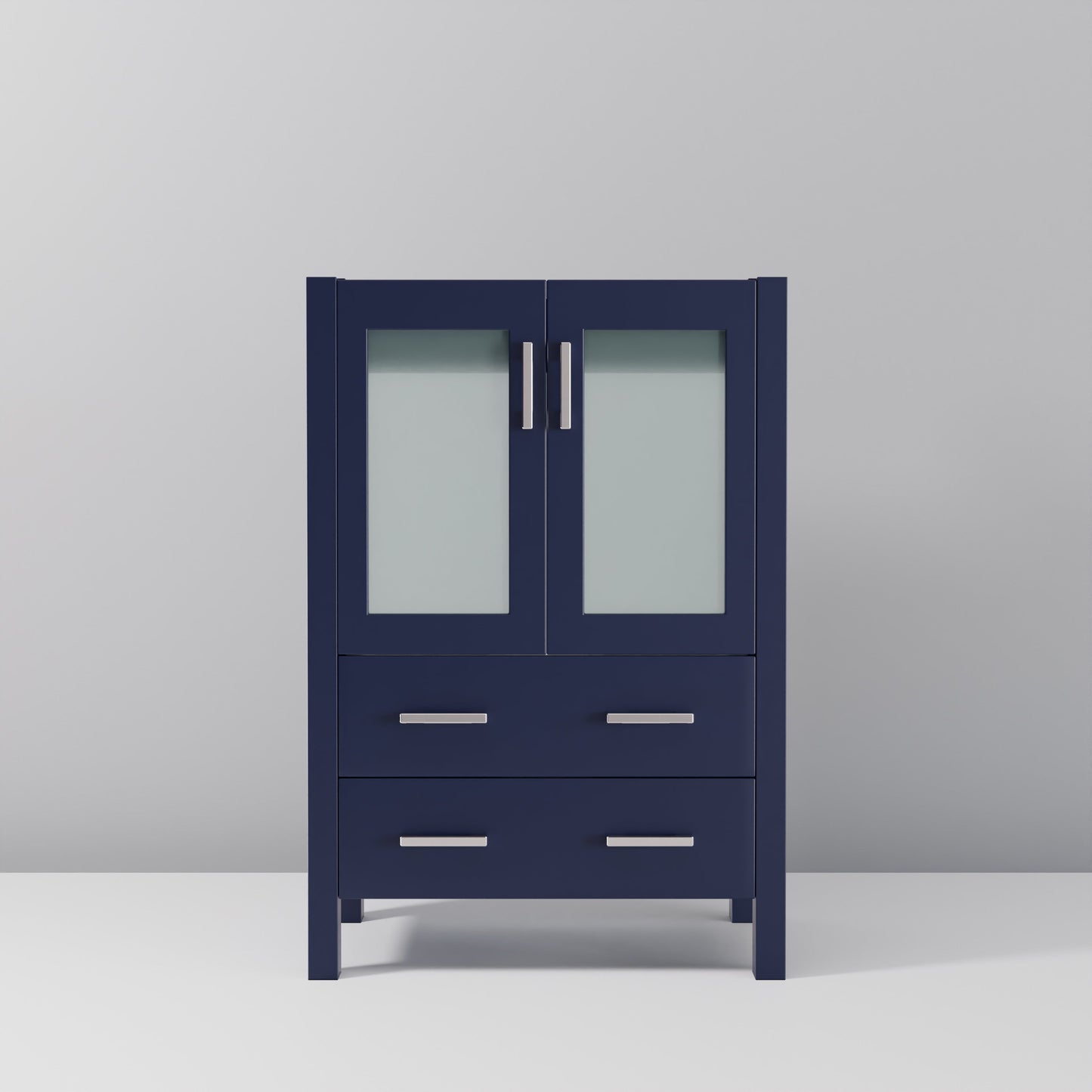 Volez 24 in W x 18.25 in D Navy Blue Bath Vanity