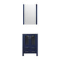 Volez 24 in W x 18.25 in D Navy Blue Bath Vanity