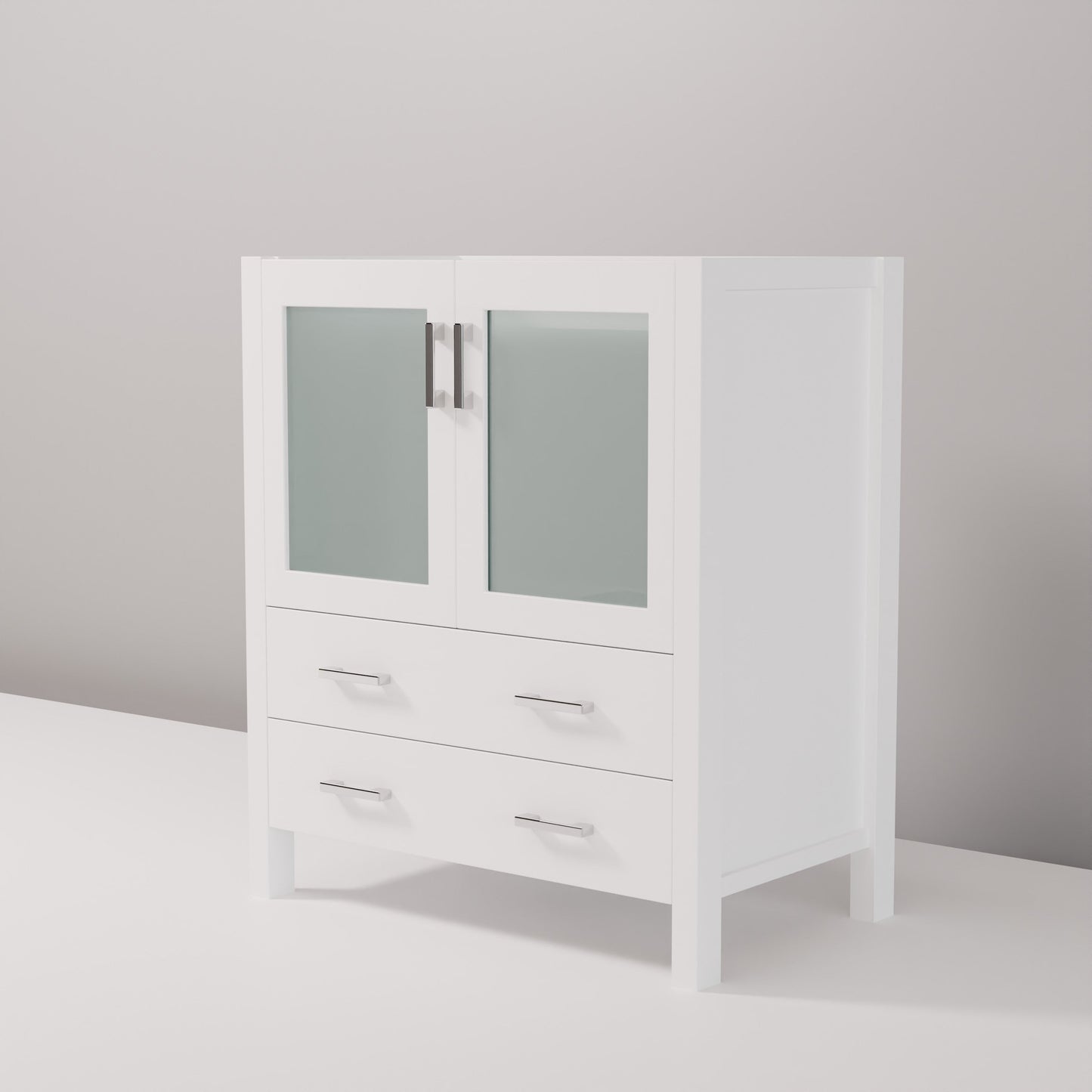 Volez 30 in W x 18.25 in D White Bath Vanity