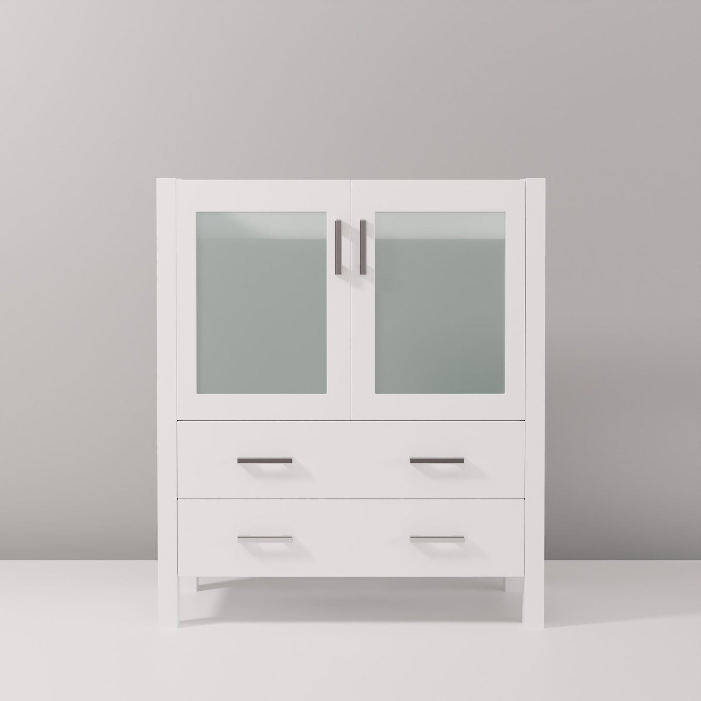 Volez 30 in W x 18.25 in D White Bath Vanity
