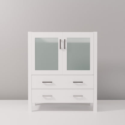 Volez 30 in W x 18.25 in D White Bath Vanity