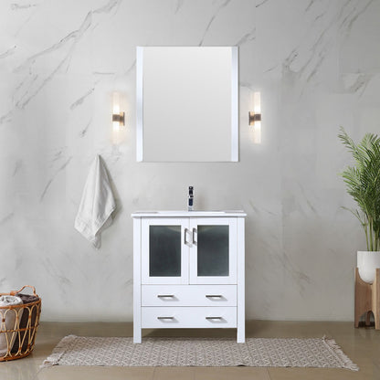 Volez 30 in W x 18.25 in D White Bath Vanity