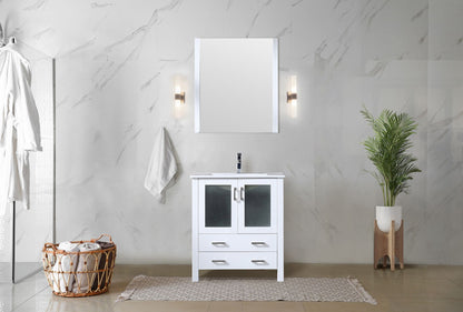 Volez 30 in W x 18.25 in D White Bath Vanity