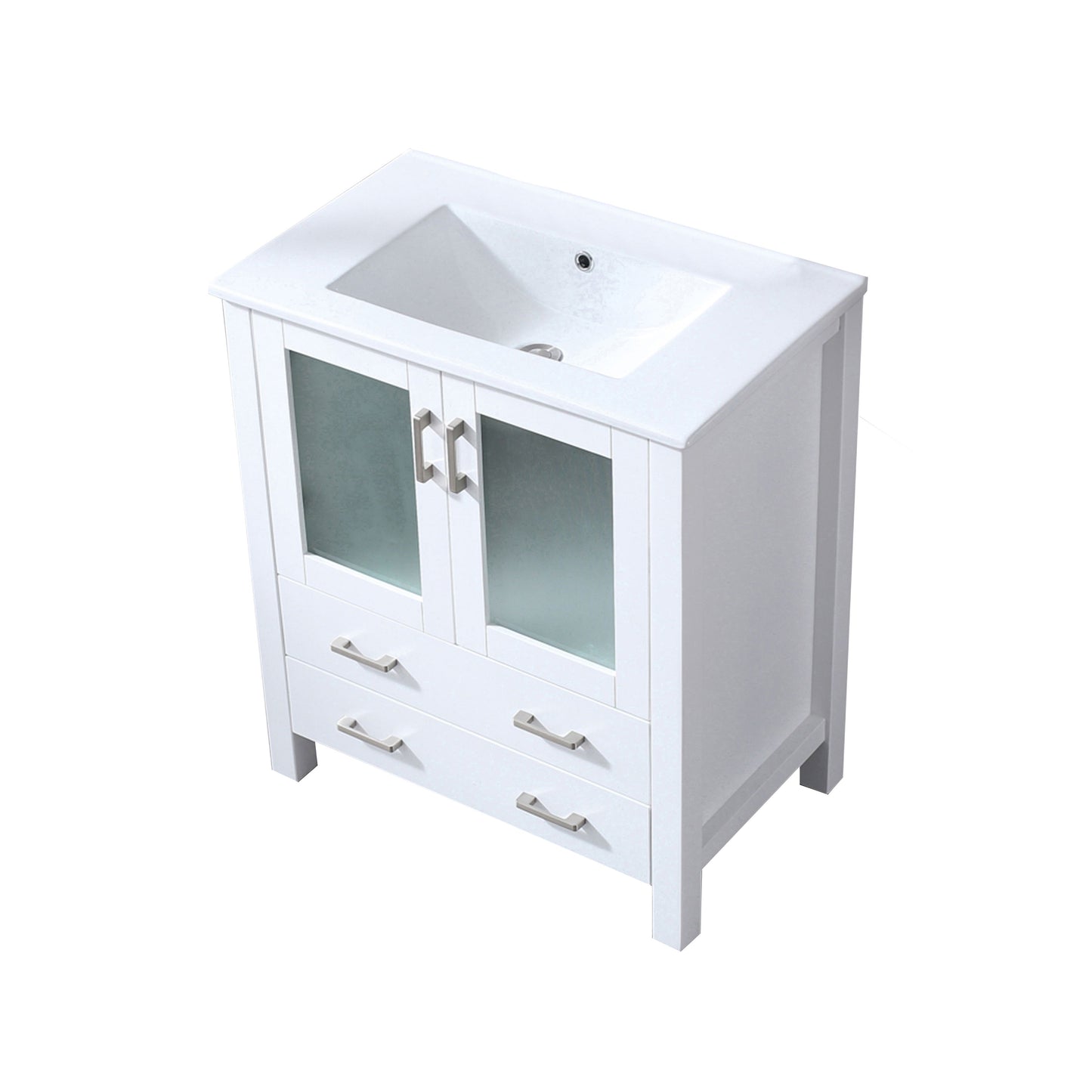 Volez 30 in W x 18.25 in D White Bath Vanity