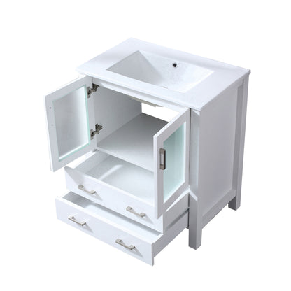 Volez 30 in W x 18.25 in D White Bath Vanity