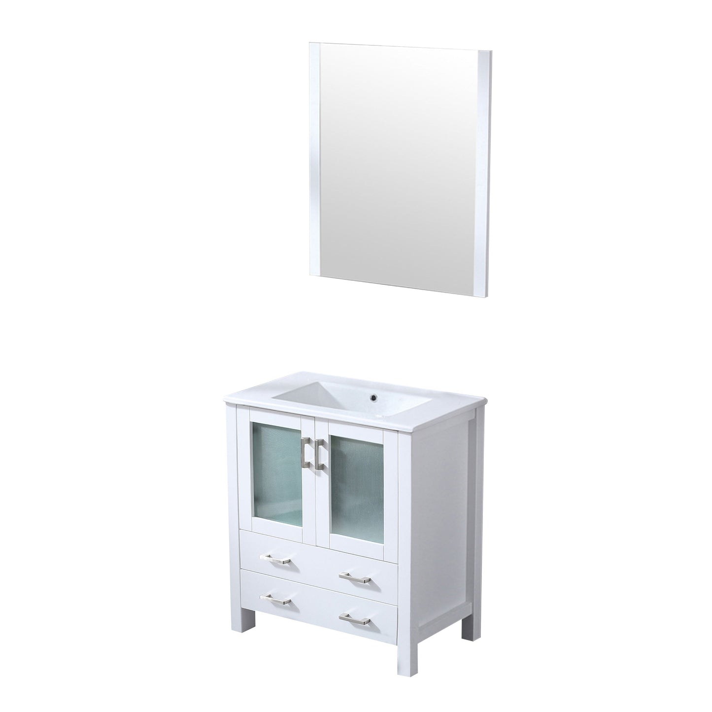 Volez 30 in W x 18.25 in D White Bath Vanity