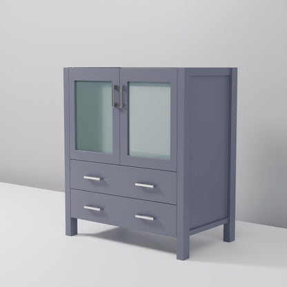 Volez 30 in W x 18.25 in D Dark Grey Bath Vanity