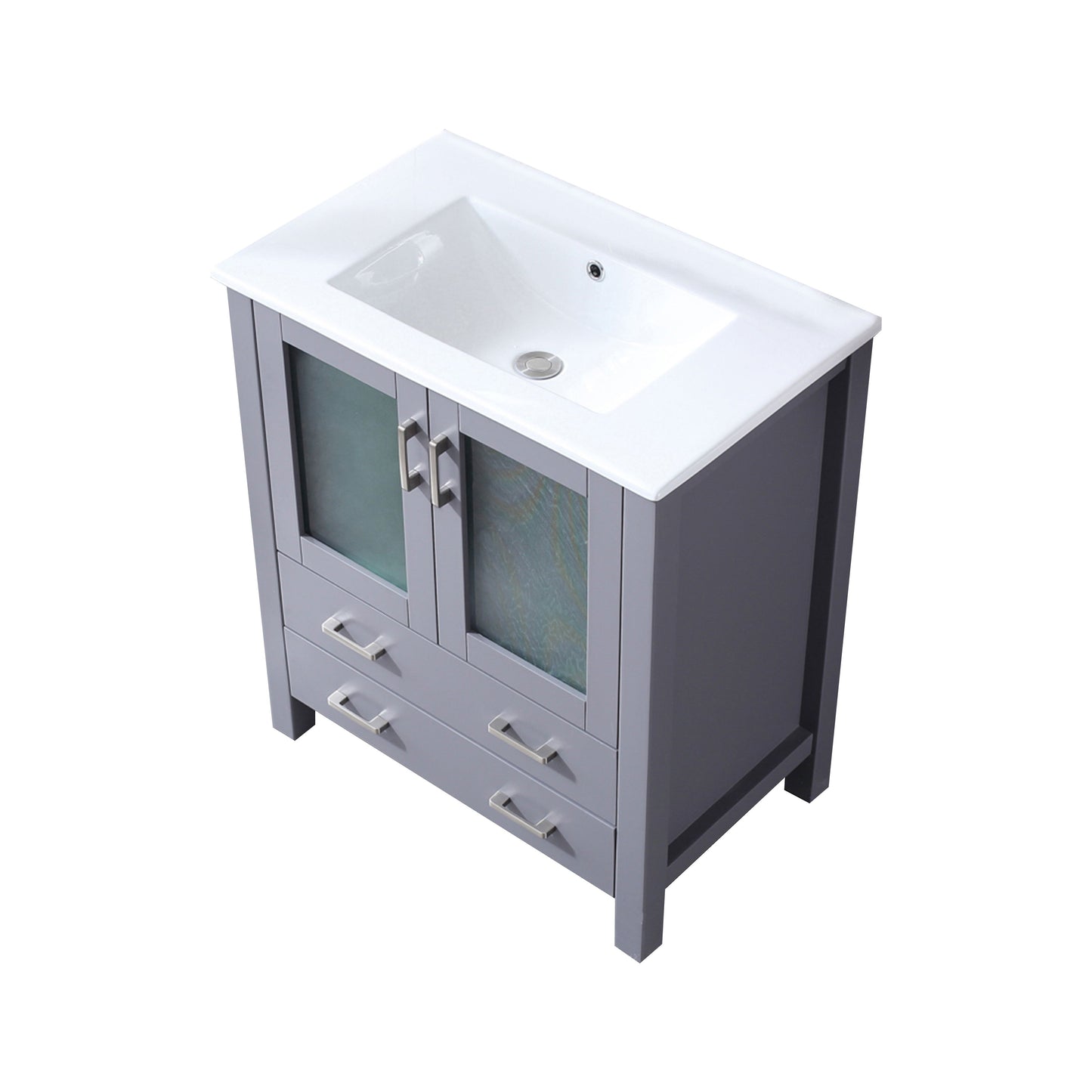 Volez 30 in W x 18.25 in D Dark Grey Bath Vanity