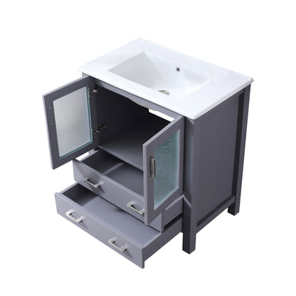 Volez 30 in W x 18.25 in D Dark Grey Bath Vanity