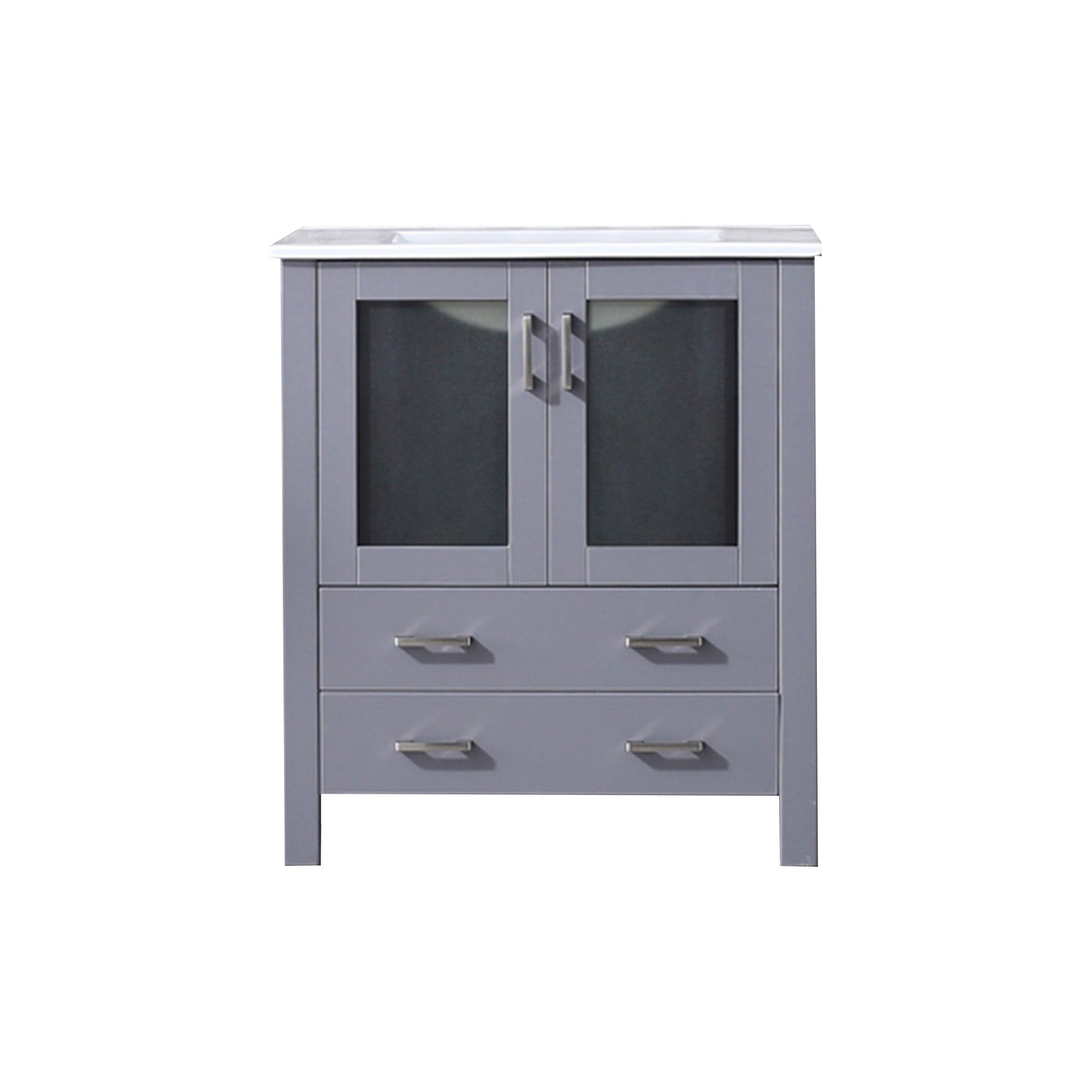 Volez 30 in W x 18.25 in D Dark Grey Bath Vanity