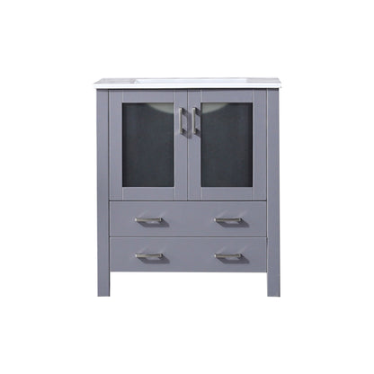 Volez 30 in W x 18.25 in D Dark Grey Bath Vanity