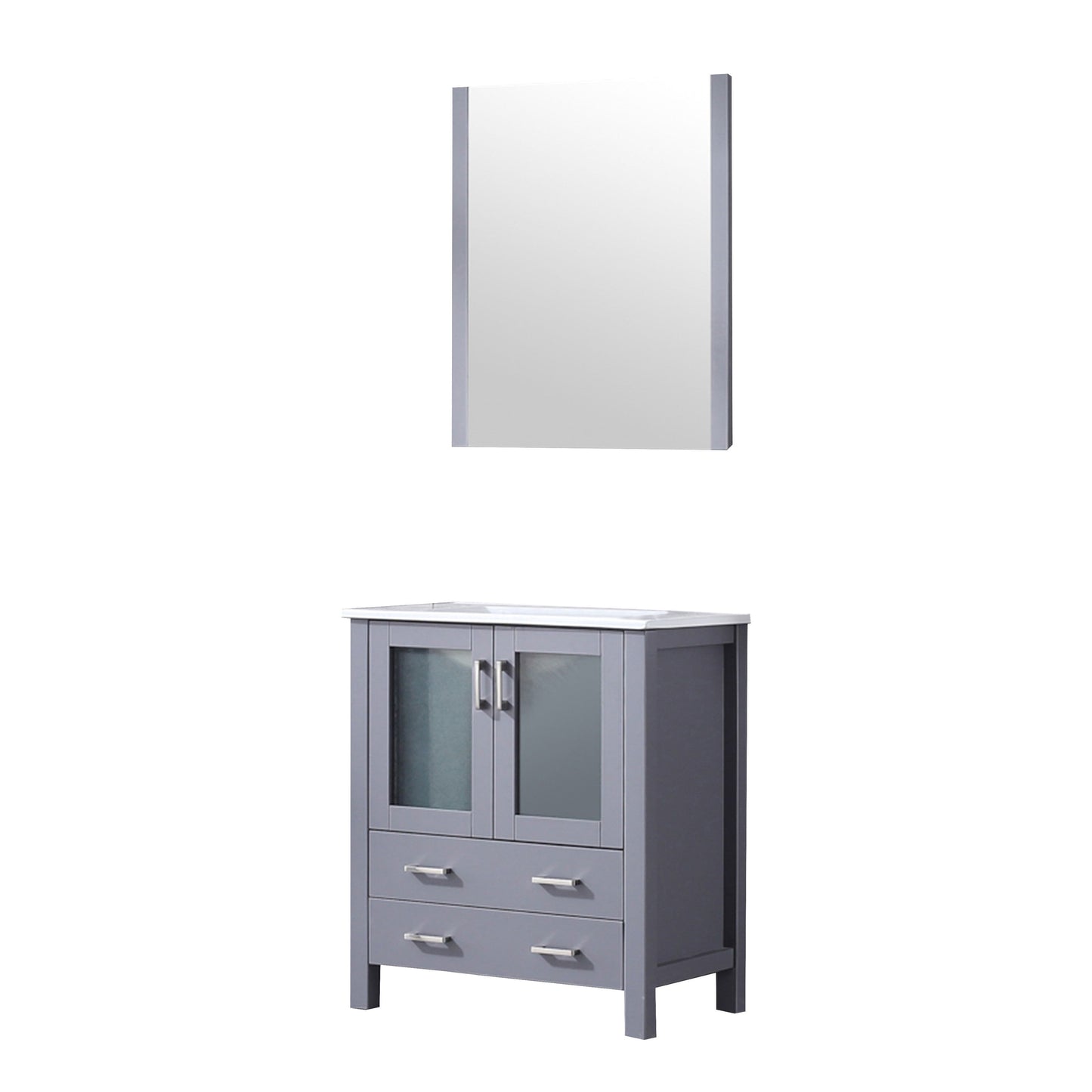 Volez 30 in W x 18.25 in D Dark Grey Bath Vanity