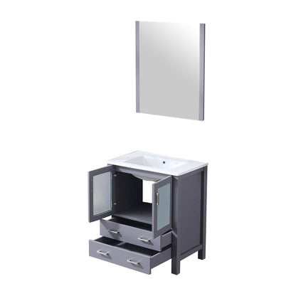 Volez 30 in W x 18.25 in D Dark Grey Bath Vanity