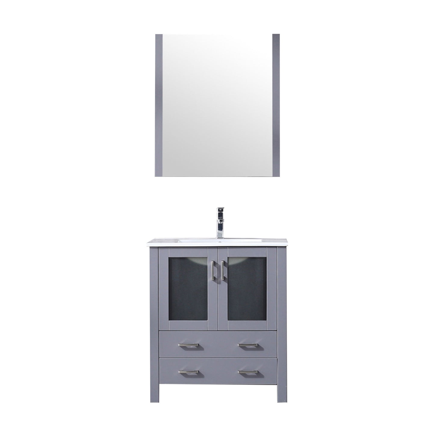 Volez 30 in W x 18.25 in D Dark Grey Bath Vanity